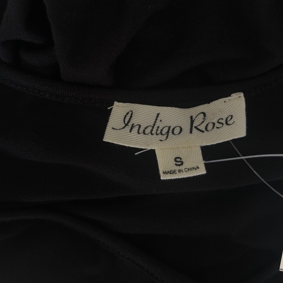 Indigo Rose Black 3/4 Sleeve Maternity Knot Front Top, Size: Small, Medium- NWT - Picture 11 of 12